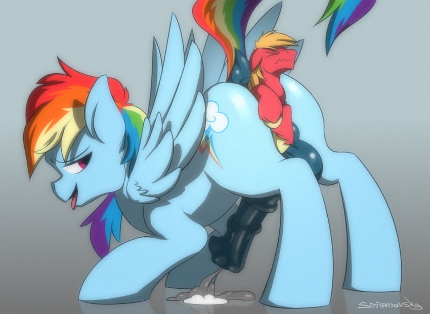 1boy 1futa 2023 anal anal_vore animal_genitalia animal_penis anus ass big_macintosh_(mlp) blue_body blue_feathers blue_fur bodily_fluids brown_hair brown_mane cum cutie_mark earth_pony equid equine equine_genitalia equine_penis feathered_wings feathers feral feral_on_feral feral_on_male feral_only friendship_is_magic fur futa_giantess futa_on_male futa_with_male futadom futanari genital_fluids genitals giantess hands-free handsfree_ejaculation hasbro highres hooves horse macro male malesub mammal mane micro micro_on_macro multicolored_hair multicolored_mane multicolored_tail my_little_pony open_mouth open_smile partially_inside pegasus penis pink_eyes pony rainbow_dash_(mlp) rainbow_hair rainbow_mane rainbow_tail raised_tail red_body red_fur size_difference smile smirnovsky tail testicles tongue tongue_out vein veiny_penis vore wings