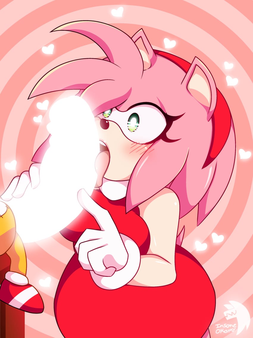 amy_rose blowjob female hypnosis insane_okamy licking sonic_(series) sonic_the_hedgehog_(series) tails_doll