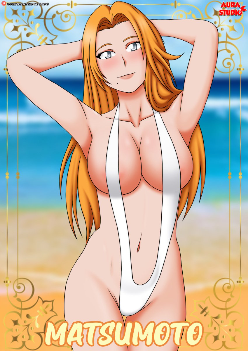 aurastudio bleach breasts female female_only matsumoto_rangiku outside solo tagme