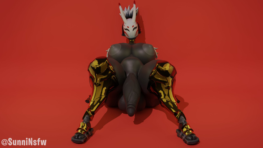 1futa 3d armor armored_boots ass big_breasts big_penis breasts fortnite futa_only futanari futasunstrider huge_cock mask masked masked_futa nara_(fortnite) nude nude_futanari penis solo sunninsfw thick thick_ass upskirt