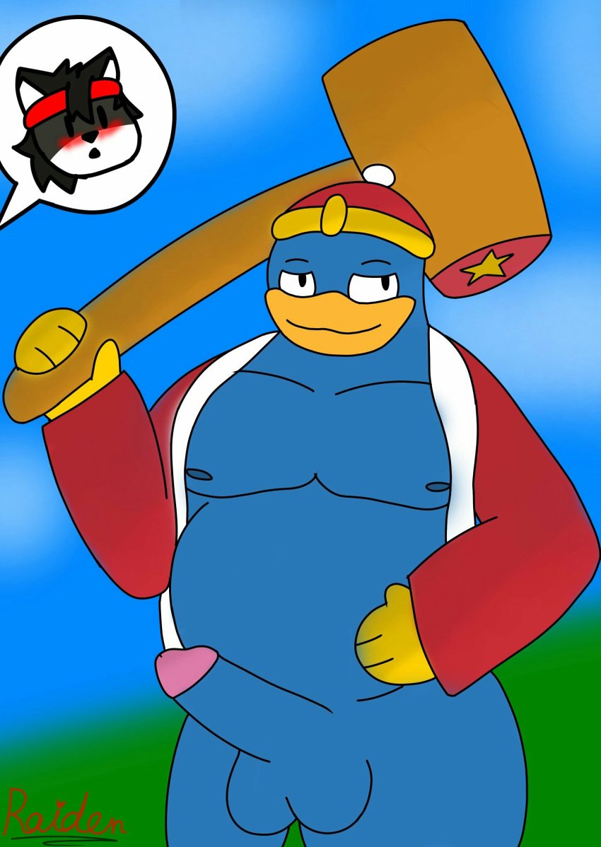 anthro hi_res king_dedede kirby_(series) male male/male nintendo pubes raidenhorny75 solo