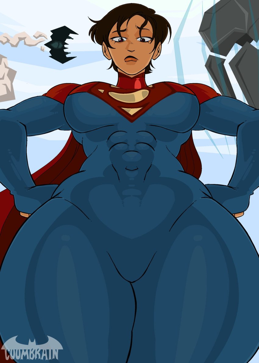 1girls 2023 abs alien alien_girl alien_humanoid artist_name big_breasts black_hair bodysuit breasts cape clothed clothed_female coombrain15 curvaceous curvy curvy_female curvy_figure dc dc_comics dc_extended_universe dceu female female_only from_below fully_clothed hero_costume humanoid kara_zor-el kryptonian large_breasts looking_at_viewer looking_down red_cape sasha_calle short_hair solo standing supergirl supergirl_(dceu) supergirl_(sasha_calle) supergirl_(series) superhero_costume superheroine superman_(series) the_flash_(2023) the_flash_(series) thick_thighs thighs wide_hips