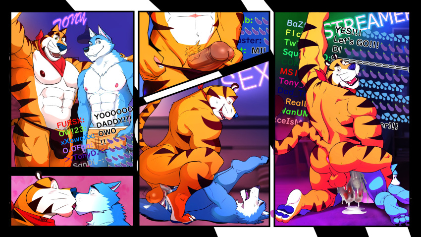 Tony The Tiger (Frosted Flakes) Rule 34 Image