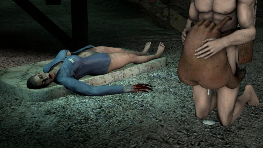 ass cum gordon_freeman half-life half-life_2 headcrab headcrab_zombie tagme zombie_girl