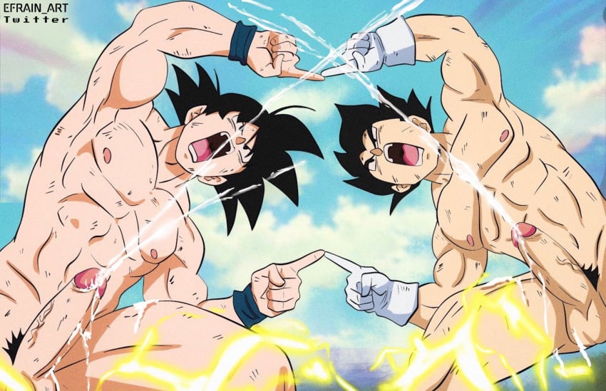 abs balls biceps big_penis black_hair boner bulging_biceps cum cumming daddy dilf dragon_ball dragon_ball_z ef_drawings erect_penis erection fusion_dance gloves handsfree_ejaculation hard_on male male_only muscles muscular muscular_male nude open_mouth orgasm orgasm_face pecs pleasure_face posing pubic_hair saiyan smooth_chest smooth_skin son_goku thick_thighs uncut vegeta veiny_penis