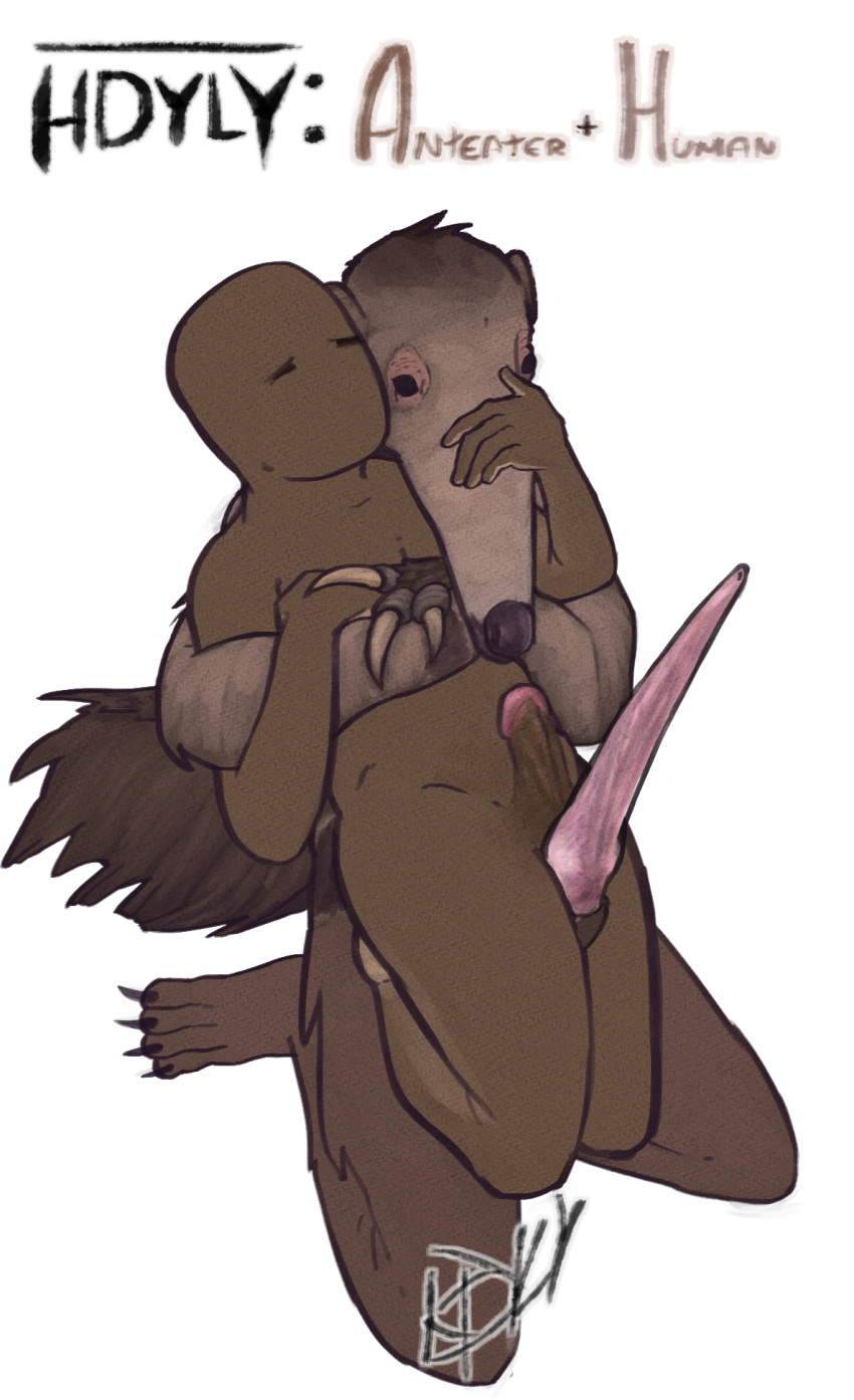 alpha_channel anal anal_sex anteater anthro being_held big_dom_small_sub black_nose carrying carrying_another carrying_partner clawed_fingers claws comparing detailed_penis digital_media_(artwork) dominant duo duo_focus ejaculation fur fur_markings genitals grinding grinding_on_penis group hand_on_head hand_on_snout hands-free hdyly hi_res human human_dude humanoid humanoid_genitalia male male/male mammal mandua markings paws penetration penile penile_penetration penis penis_in_ass pilosan sex signature size_difference size_play stomach_bulge tail tapering_penis toe_claws xenarthran