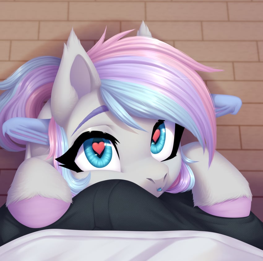 <3_eyes absurd_res bat_pony bat_wings blue_hair blue_mane blue_tail bulge clothing digital_media_(artwork) ear_tuft equid eyebrows eyelashes fan_character female feral fetlocks first_person_view fur grey_body grey_fur hair hasbro heart hi_res hooves human human_on_feral human_pov interspecies looking_at_viewer male male/female male_pov mammal mane membrane_(anatomy) membranous_wings multicolored_hair multicolored_mane multicolored_tail my_little_pony nika-rain pink_hair pink_hooves pink_mane pink_tail purple_hair purple_mane purple_tail shirt tail topwear tuft wing_claws wings zoophilia