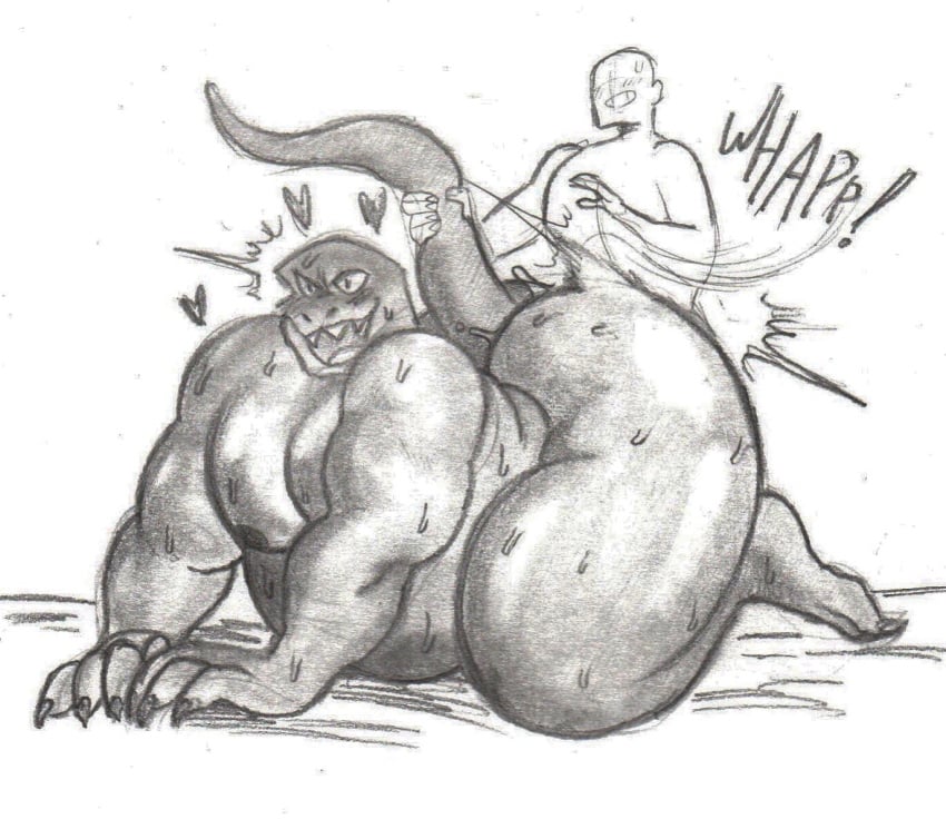 anal anon anthro ass belly big_ass big_belly big_dom_small_sub butt_slap doggy_style duo duo_focus gay gay_sex grape_shifter heart hearts_around_head huge_ass huge_butt huge_thighs male male_only musclegut muscles muscular muscular_anthro muscular_arms muscular_male nipples on_all_fours open_mouth overweight overweight_anthro overweight_male pecs pencil_(artwork) reptile scalie scan size_difference slapping_butt superchub thick_thighs yaoi