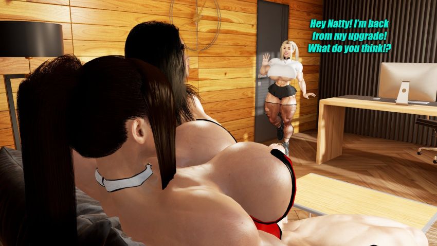 1boy 2girls 3d athletic athletic_female big_breasts bottom_heavy bottomless breast_implants breasts bust busty cleavage curvaceous curvy curvy_figure daniel_whyatt digital_media_(artwork) eyebrows eyelashes eyes fake_breasts female female_focus fit fit_female fit_male gigantic_breasts hair hannah_reese hips hourglass_figure huge_breasts human hyper_breasts implants large_breasts legs light-skinned_female light_skin lips long_hair massive_breasts mature mature_female mature_male muscular muscular_female muscular_male original original_character original_characters round_breasts sevenarts thesevenartsx thick thick_legs thick_thighs thighs toned toned_body toned_female toned_male top_heavy upper_body valerie_mccall voluptuous waist wide_hips