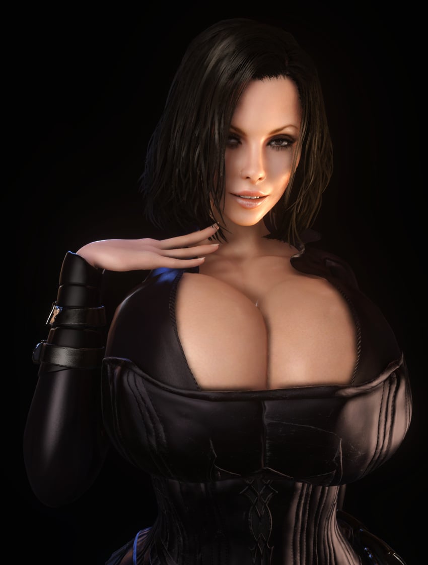 1girls 3d 3d_(artwork) alternate_breast_size big_hips black_bodysuit black_corset black_hair bodysuit boob_window breasts breasts_bigger_than_head cleavage cleavage_window clothed clothed_female corset female female_only gigantic_breasts hips hourglass_figure huge_breasts huge_hips kate_beckinsale large_hips looking_at_viewer selene_(underworld) skin_tight slim_waist small_waist solo solo_female thin_waist underworld vaako vampire vampire_girl wide_hips