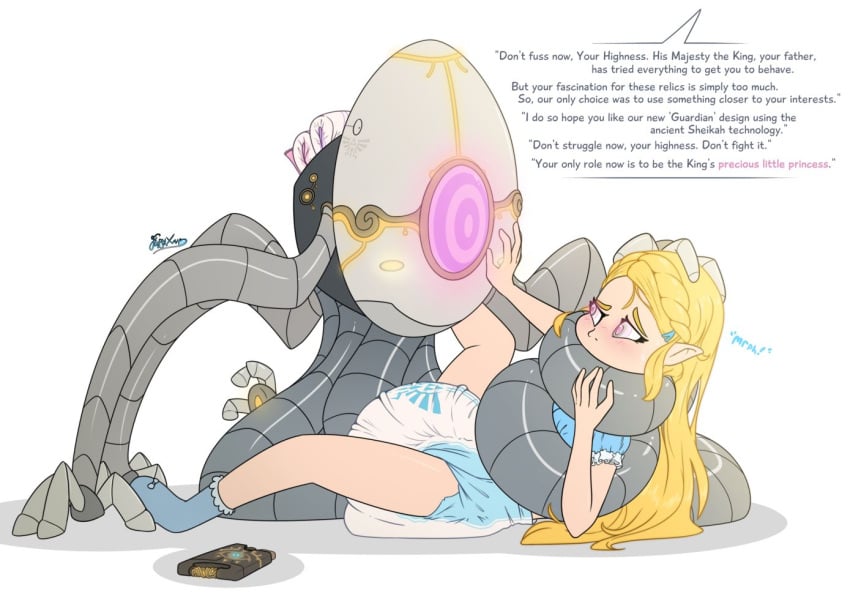 1girls abdl adult age_of_calamity age_regression bare_legs blonde_hair breath_of_the_wild diaper elf elf_ears female_only femsub fluffyxai hypnosis hyrule_warriors:_age_of_calamity legs long_hair machine nintendo off_screen_character poofyxai princess princess_zelda resisting robot spiral spiral_eyes symbol_in_eyes tagme tech_control terrako text the_legend_of_zelda zelda_(breath_of_the_wild)