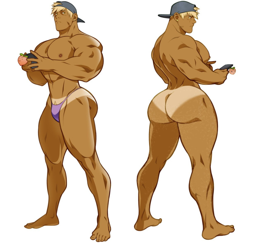 abs ass back_muscles biceps big_ass big_butt big_chest big_pecs bulging_biceps butt cellphone dizdoodz huge_ass huge_butt huge_chest huge_pecs looking_back male male_only muscle_growth muscles muscular muscular_male pecs princess_(dizdoodz) shirtless_male smooth_chest smooth_skin snapback tanlines thick_thighs thong twitter_user_oc underwear underwear_only