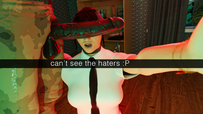 big_penis black_penis cant_see_the_haters hibana_(rainbow_six) kjthegrimreaper office_clothing rainbow_six rainbow_six_siege snapchat tom_clancy ubisoft video_game_character