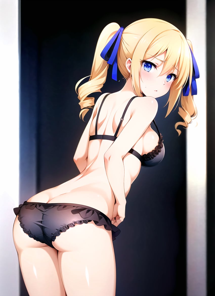 ai_generated angelina_kudou_shields blonde_hair blue_eyes kuromasan mahouka_koukou_no_rettousei stable_diffusion