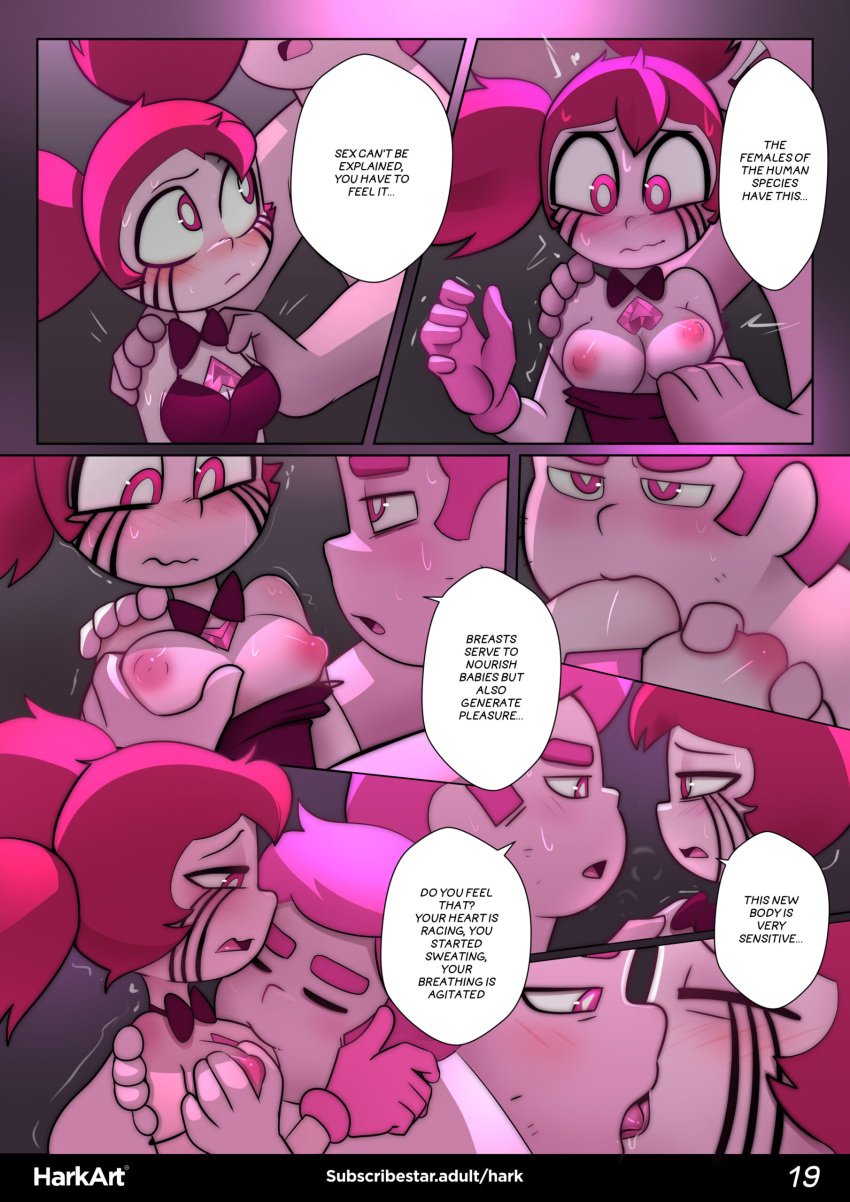 comic english_text female harkart love male page_19 page_number spinel_(steven_universe) steven_quartz_universe steven_universe stevens_desire subscribestar_username tagme