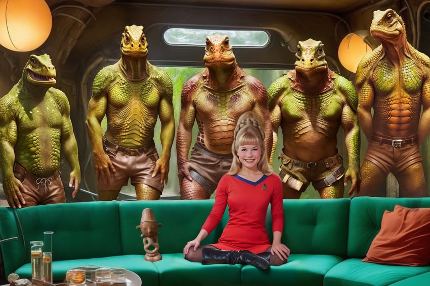 ai_generated gorn_(species) grace_lee_whitney horga&#039;hn interspecies janice_rand meme piper_perri_surrounded pre_sex rooler34 star_trek star_trek_the_original_series