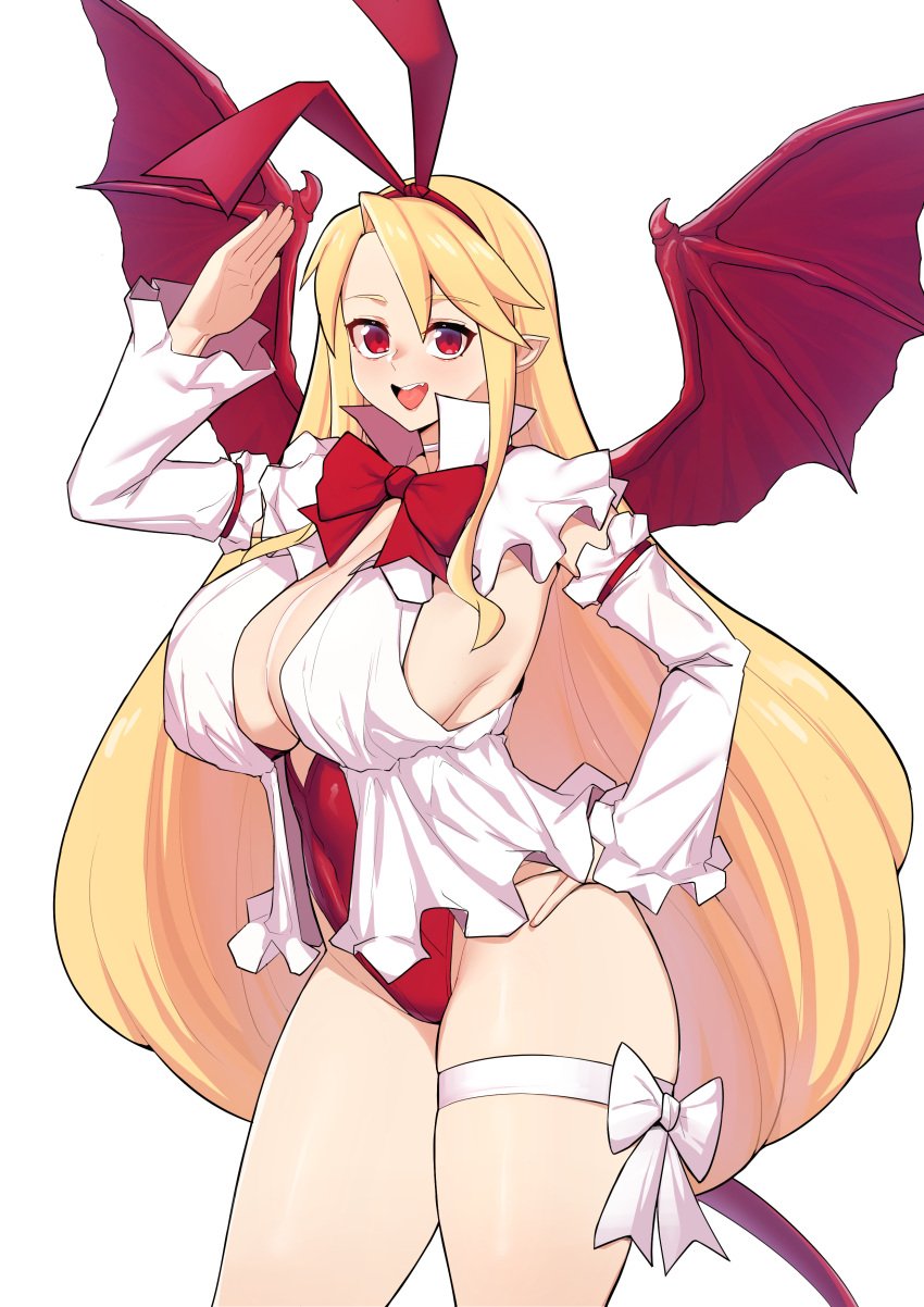 alternate_version_available breasts demon_wings disgaea fallen_angel flonne flonne_(fallen_angel) large_breasts nippon_ichi_software samyukgoo369 sideboob thick_thighs thighs