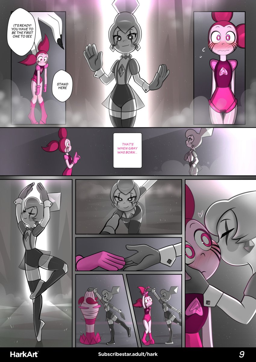 comic female gray_spinel harkart page_9 spinel_(steven_universe) steven_universe stevens_desire tagme white_diamond_(steven_universe)