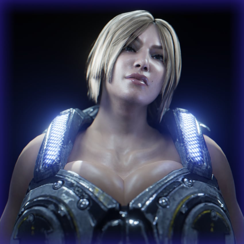 1female 1girls 3d anya_stroud athletic athletic_female big_breasts blonde_hair breasts busty cleavage curvaceous curvy curvy_figure digital_media_(artwork) eyebrows eyelashes eyes female female_focus female_only fit fit_female gears_of_war hair hips hourglass_figure huge_breasts human large_breasts legs light-skinned_female light_skin lips looking_at_viewer mature mature_female microsoft oil sfmnewbie short_hair smug smug_face sweat tagme the_coalition thick thick_legs thick_thighs thighs toned toned_female top_heavy upper_body voluptuous voluptuous_female waist wide_hips xbox_game_studios