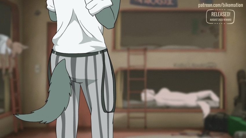 2d_(artwork) 2d_animation animated anthro ass beastars becoming_erect bed belt bikomation bird_dog body_hair bottomwear bottomwear_down bouncing_penis brown_body brown_fur canid canine canis close-up clothed clothed/nude clothing collot_(beastars) conditional_dnp detailed_background digital_media_(artwork) domestic_dog erection excited excited_for_sex fluffy fluffy_tail frame_by_frame fur furniture genitals grey_body grey_fur group herding_dog hunting_dog hyena interspecies legoshi_(beastars) male male/male mammal miguno_(beastars) netflix no_climax nude old_english_sheepdog pants pants_down partially_clothed pastoral_dog penis raised_tail rear_view room_701 roommate sheepdog shirt short_playtime sleeping solo_focus spotted_hyena tail tail_motion tailwag tan_body tan_fur throbbing throbbing_penis topwear trio voyeur wet_penis white_body white_fur widescreen wolf