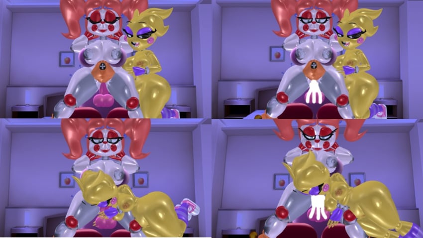 3d 3d_(artwork) baby_(fnafsl) circus_baby circus_baby_(fnaf) female five_nights_at_freddy's five_nights_at_freddy's:_sister_location five_nights_at_freddy's_2 group jacksoncj kirby_(series) kirby_oc male male/female nintendo poor_quality poorly_drawn poorly_edited poorly_made poorly_tagged scottgames sister_location toy_chica_(eroticphobia) toy_chica_(fnaf) trio