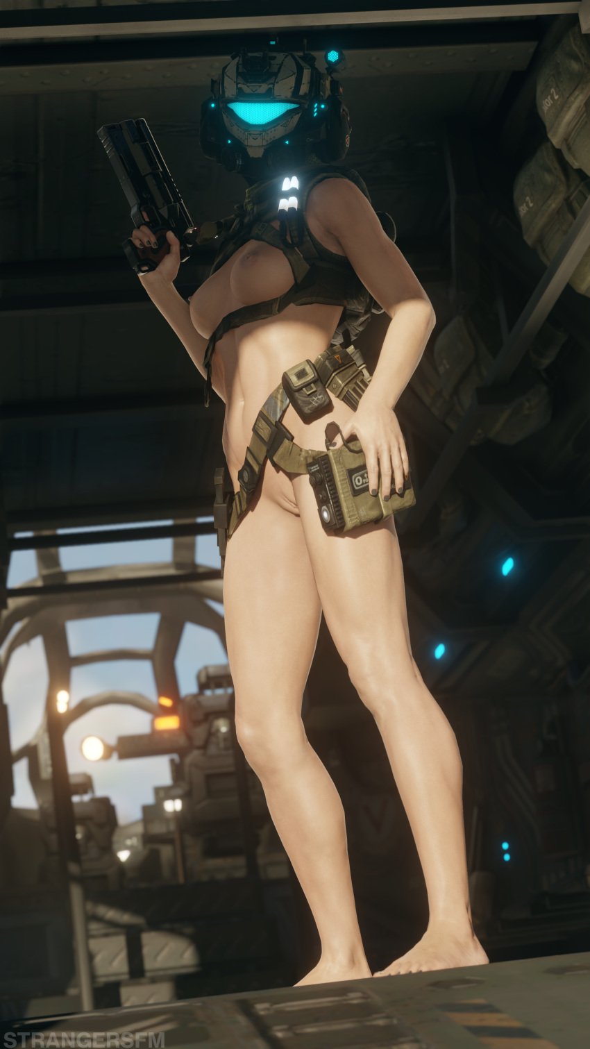 breasts female_soldier harness pulse_blade_pilot pussy strangersfm tagme titanfall titanfall_2