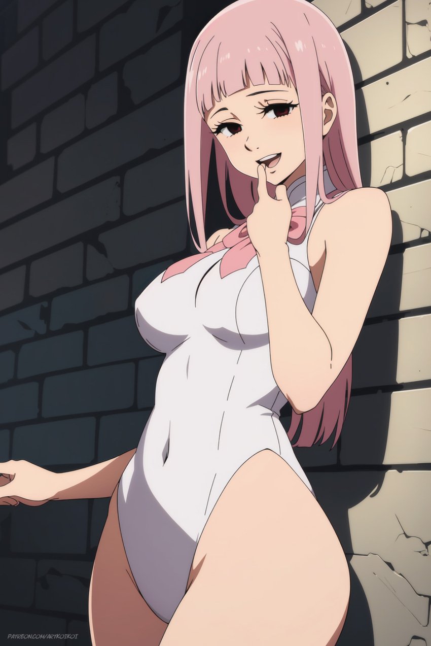 1girls ai_generated artkoikoi big_breasts breasts busty demon demon_girl female leotard long_hair looking_at_viewer melascula nai_diffusion nanatsu_no_taizai open_mouth seven_deadly_sins smile stable_diffusion the_seven_deadly_sins thick_thighs thighs