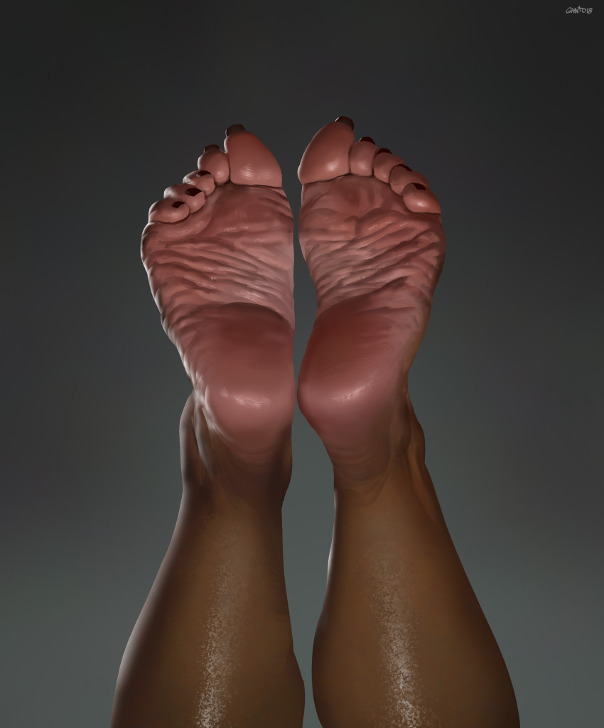 1girls barefoot big_feet dark-skinned_female dark_skin feet feet_up female female_only foot_fetish foot_focus ganto18 long_toenails mature_female meaty_feet meaty_soles milf red_toenails soles sweaty_feet toenail_polish toenails toes wrinkled_feet wrinkled_soles