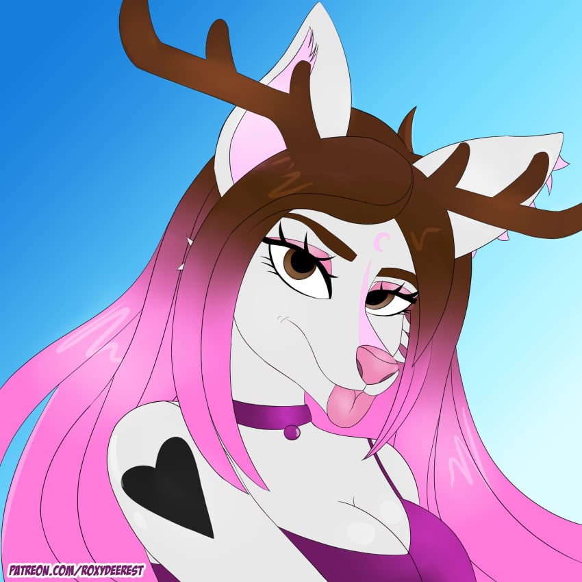 anthro big_breasts breasts female furry roxydeerest tagme