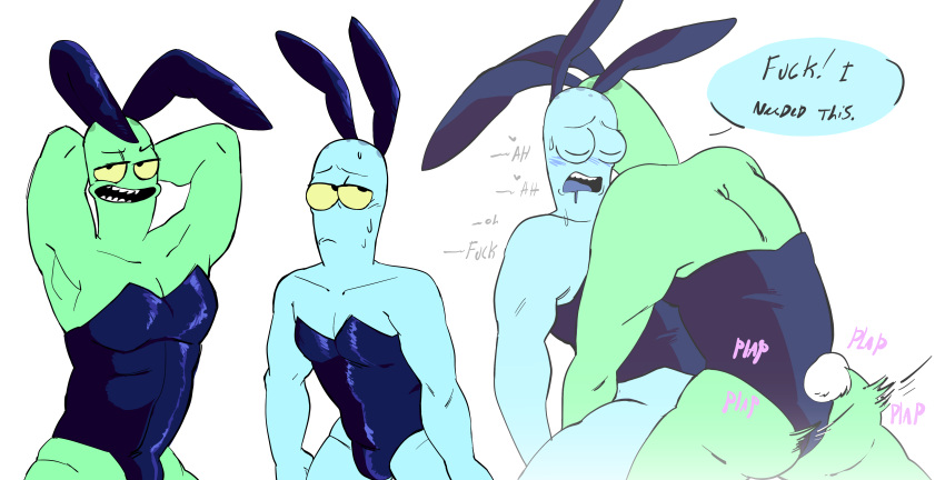 bunny_ears bunnysuit gay gay_sex korvo_opposites korvotron solar_opposites terry_(solar_opposites) terry_opposites yaoi