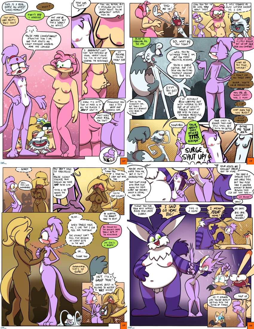 amy_rose ass big_the_cat blaze_the_cat breasts comic comparing comparing_asses comparing_breasts cream_the_rabbit multiple_pages penis pussy rouge_the_bat sonic_(series) sonic_the_hedgehog_(comics) sonic_the_hedgehog_(idw) sonic_the_hedgehog_(series) surge_the_tenrec tangle_the_lemur theenfman whisper_the_wolf