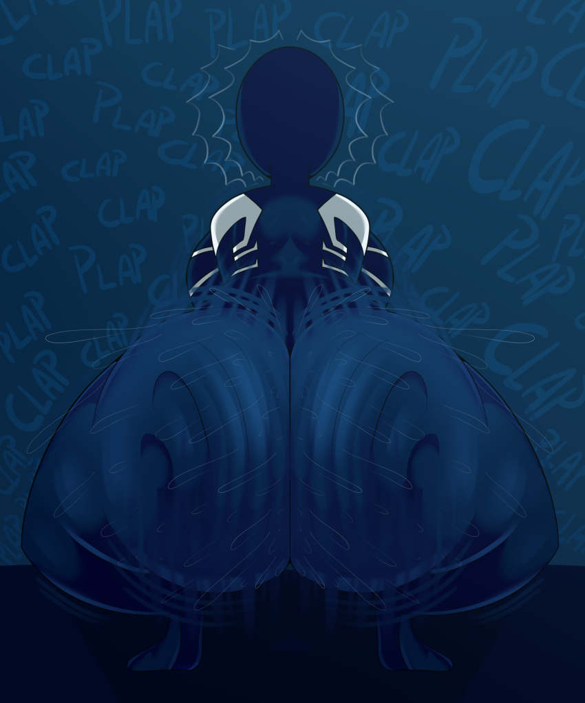 1girls all_fours alternate_version_at_source alternate_version_available ass assjob big_ass big_breasts big_butt black_suit blue_clothing bubble_ass bubble_butt buttjob clap clapping clapping_ass clapping_buttocks clapping_cheeks covered_buttjob dialogue english english_text fast fat_ass female female_only kneeling la_sandia lube lube_drip lube_in_ass marvel motion_lines movement_lines plap plap_(sound) simple_background solo solo_female spider spider-man:_across_the_spider-verse spider-man_(series) spider_girl spider_thicc suit tagme tagme_(character) thick_thighs twerk twerking wet wet_body wet_clothes wet_clothing wet_skin