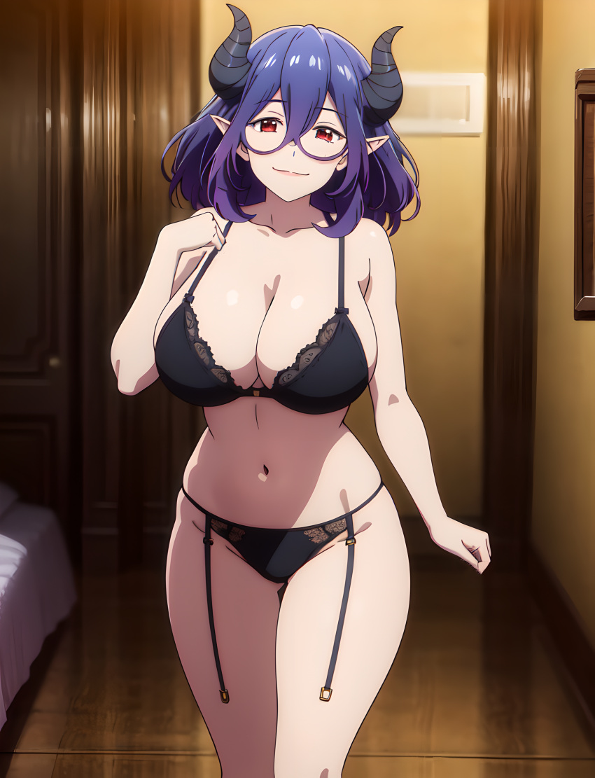 1girls 2023 ai_generated anime_nose breasts_bigger_than_head cleavage clothed_female curvaceous curvy_body curvy_female female_focus female_only horned_female horned_humanoid horns huge_breasts kinsou_no_vermeil lingerie looking_at_viewer milf pointy_ears seductive_look stable_diffusion succubus succubus_horns succubus_tail vermeil vermeil_(kinsou_no_vermeil) vermeil_in_gold voluptuous voluptuous_female