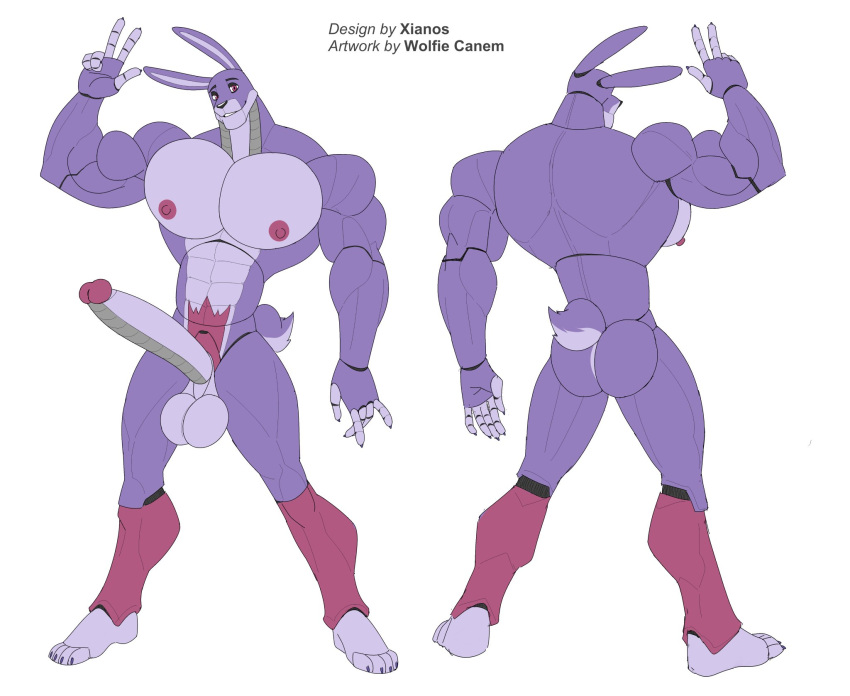 1boy 1male 2023 abs alternate_version_available animatronic anthro_focus anthro_on_anthro anthro_only anthro_solo ass ass_focus ballsack bara barazoku beefy biceps big_balls big_cock big_penis big_testicles bigger_male black_nose bonnie_(fnaf) bubble_ass bubble_butt butt_focus claws completely_nude completely_nude_male cotton_tail dangling_testicles digital_drawing_(artwork) digital_media_(artwork) erect_penis erection finger_claws five_nights_at_freddy's five_nights_at_freddy's:_security_breach fluffy_tail fuck_nights_at_freddy's_(au) furry furry_male furry_only gay gay_male genitals glamrock_bonnie_(fnaf) glans huge_balls huge_cock huge_testicles humanoid_genitalia humanoid_penis hyper hyper_balls hyper_genitalia hyper_muscles hyper_penis kingpin_bonnie_(xianoschaos) legwear long_ears long_penis looking_at_viewer machine male male_anthro male_focus male_only manly muscular muscular_anthro muscular_arms muscular_male muscular_thighs nipples nude nude_male pecs pectorals penile penis penis_focus penis_out posing_for_the_viewer presenting_balls presenting_penis robot robotic_genitalia robotic_penis scottgames shaka_sign short_tail simple_background smile smiley_face smiling smiling_at_viewer solo solo_anthro solo_focus solo_in_panel solo_male steel_wool_studios toe_claws toes wolfiecanem xianos_(character)