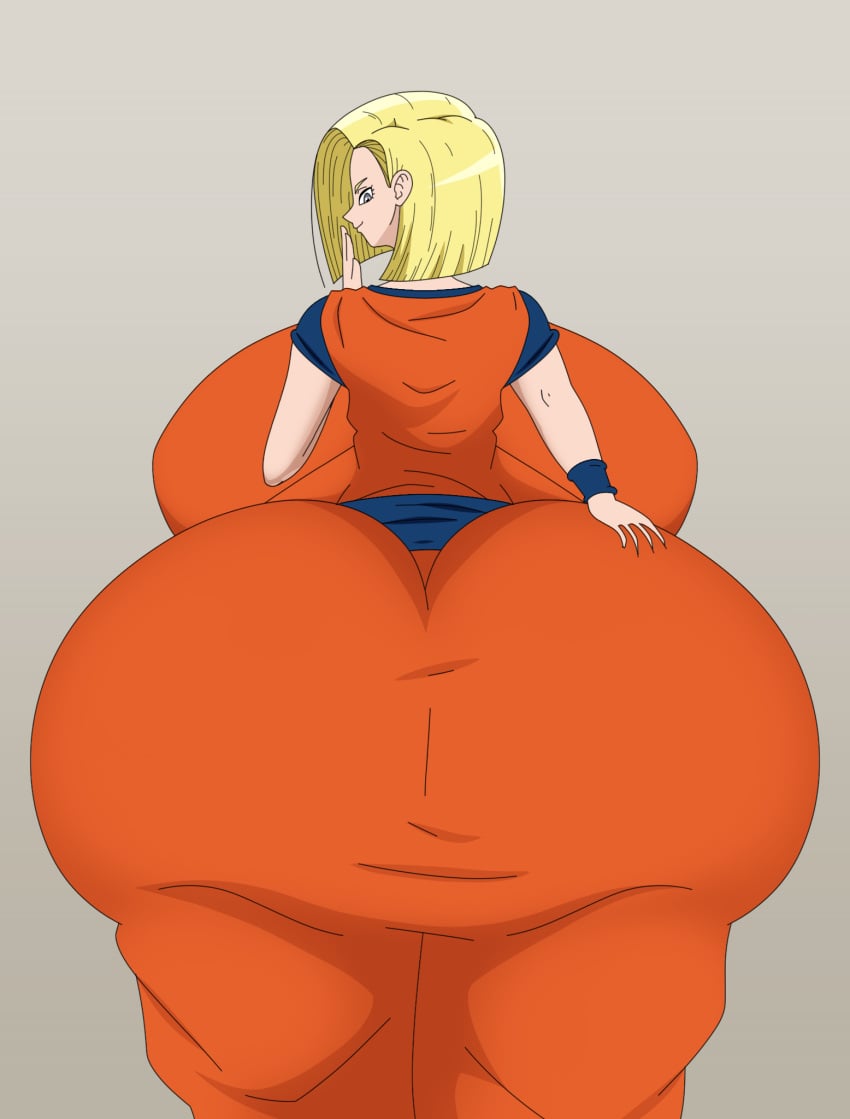 1girls absorption absorption_vore android_18 anime ass ass ass_expansion big_ass big_breasts big_butt blonde_female blonde_hair blonde_hair breast_expansion breasts butt_expansion clothed_female clothing_theft damnitshuge digestion dragon_ball dragon_ball_z expansion female female_pred huge_breasts large_ass large_butt light-skinned_female light_skin male_prey manga post_digestion post_vore son_gohan squeezing_butt vore