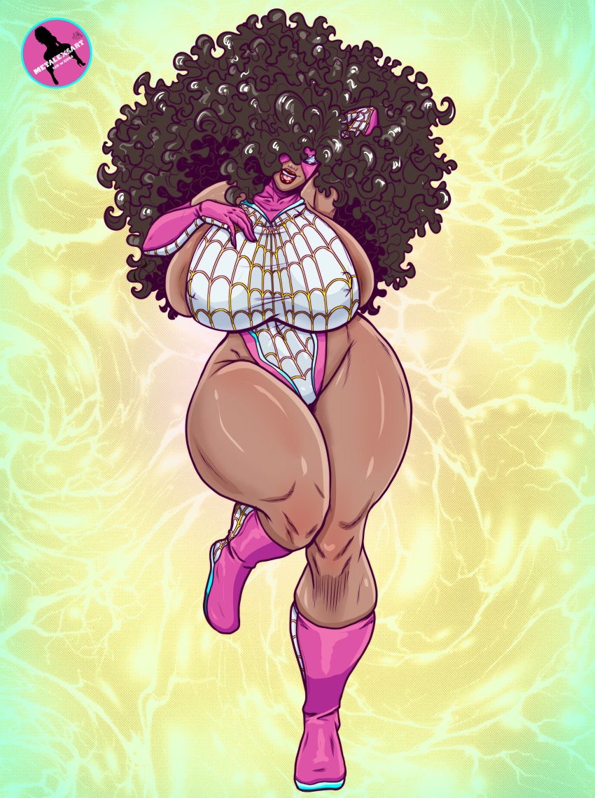 big_ass big_breasts curly_hair dark_skin huge_breasts marvel marvel_comics metalexsart midnai_blues milf spider-man:_across_the_spider-verse spider-man:_into_the_spider-verse spider-man_(series) thick_thighs