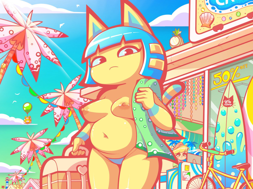 animal_crossing ankha breasts chubby tophatmahoney