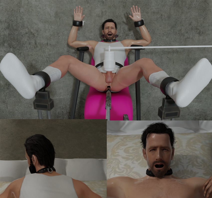 armpit_licking armpits bara captured dildo gangster gay kidnapped legs_held_open machine machine_bondage max_payne max_payne_3 open_mouth rape restrained socks spitroast tank_top threesome wip yaoi