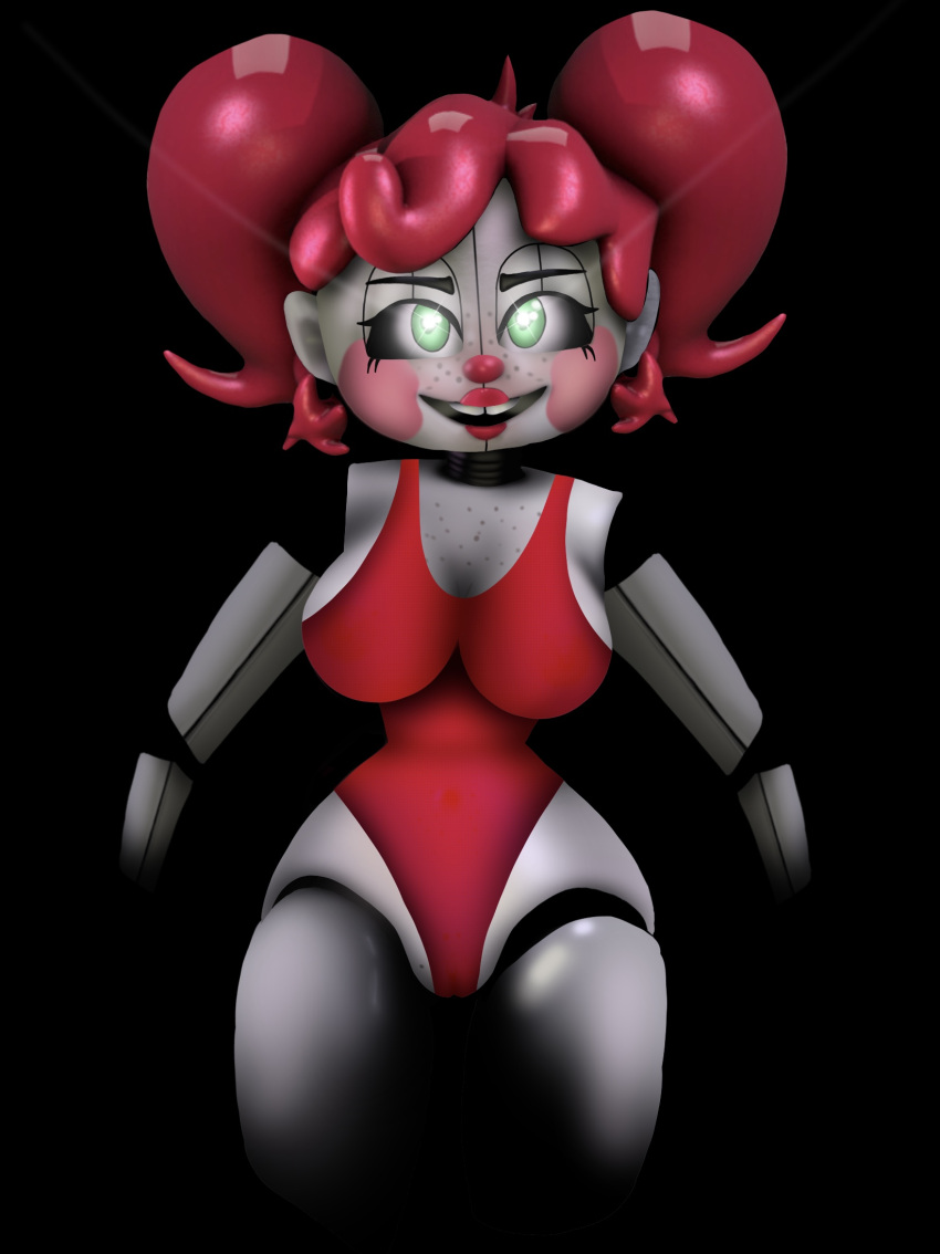 3d 3d_(artwork) baby_(fnafsl) circus_baby circus_baby_(fnaf) fappencheese five_nights_at_freddy's five_nights_at_freddy's:_sister_location green_eyes red_hair scottgames shadow sister_location so87baby solo solo_female summer_of_87_baby swimsuit