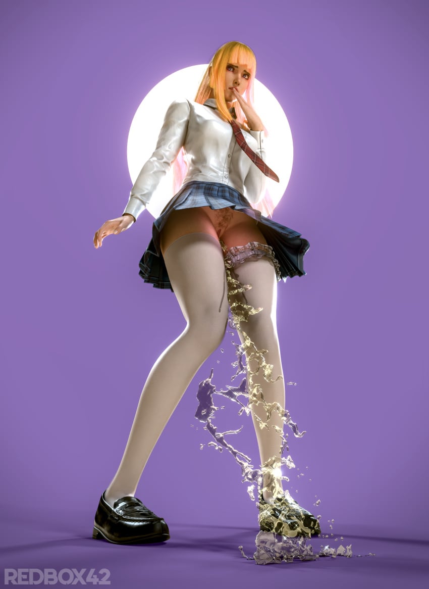 3d bangs blonde_hair embarrassed emilie_de_rochefort female female_focus female_only light-skinned_female light_skin loafers long_hair looking_away peeing peeing pissing_on_floor pleated_skirt pubic_hair purple_eyes pussy redbox42 school_uniform schoolgirl shy simple_background skirt_up solo solo_female standing stockings straight_hair tekken tekken_8 thighhighs thighs tie urinating urinating_female urination urine urine urine urine_stream white_shirt wind
