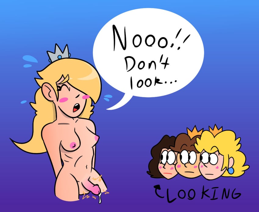 1futa 3girls balls big_balls big_penis breasts bsky_link embarrassed female futa_focus futanari human human_female human_only intersex light-skinned_female light-skinned_futa light-skinned_futanari light_skin mario_(series) nintendo nude pauline penis princess_daisy princess_peach princess_rosalina raunchyshspittle tagme