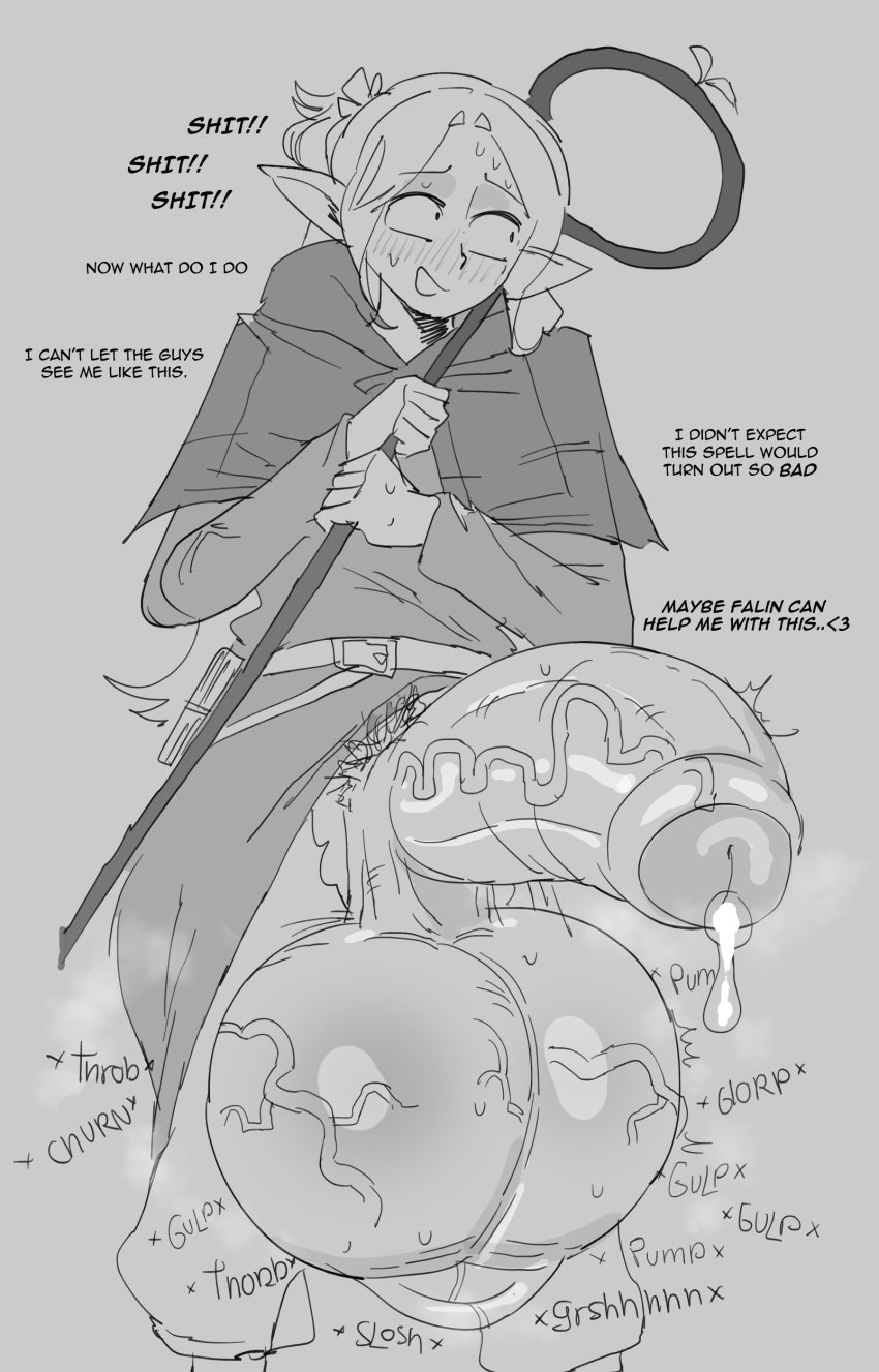 1futa ball_sound_effects balls balls_bigger_than_head balls_clench balls_expansion big_balls big_penis bottomless breadcatta churn churning churning_balls clothed clothing delicious_in_dungeon dialogue dungeon_meshi elf_ears elf_futa english_text erection fat_cock futa_only futanari giant_futa gigantic_balls gigantic_penis greyscale huge_balls huge_cock huge_penis humanoid humanoid_penis implied_transformation intersex large_penis light-skinned_futa light_skin looking_away marcille_donato mostly_clothed musk_clouds penis penis_expansion precum precum_drip ripped_pants smelly_cock solo solo_futa standing sweat sweating testicles_clench text thick_penis throbbing_balls throbbing_penis uncensored unwanted_erection veiny_balls veiny_penis veiny_testicles wardrobe_malfunction