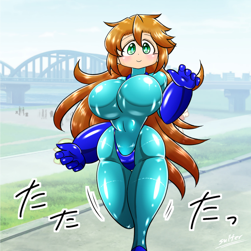 1girls big_breasts bodysuit long_hair mega_man mega_man(classic) mega_man_(character) outdoors roco_(sulfer-kokegitsune) rule_63 sulfer-kokegitsune tagme