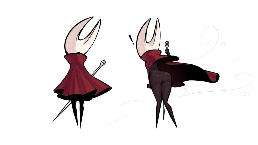 ! 1girls 2023 accidental_exposure anthro ass dress dress_lift from_behind hollow_knight hornet_(hollow_knight) standing tagme tekona upskirt wind wind_lift windy_skirt