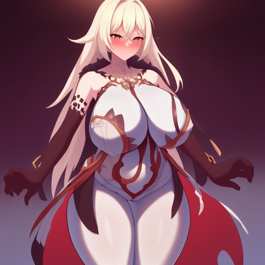 1girls 2023 ai_generated asmoday_(genshin_impact) big_ass big_breasts big_butt bodysuit clothed clothing genshin_impact gloves hi_res highres huge_breasts huge_thighs human large_breasts light-skinned_female light_skin long_hair looking_at_viewer stable_diffusion tavern thick thick_thighs thighs white_hair wide_hips yellow_eyes