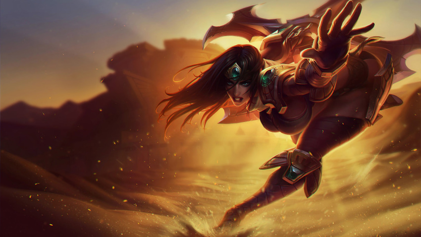 boomerang desert edit edited huge_ass huge_breasts league_of_legends mkzitrovan_edits riot_games sivir thick thick_thighs warrior