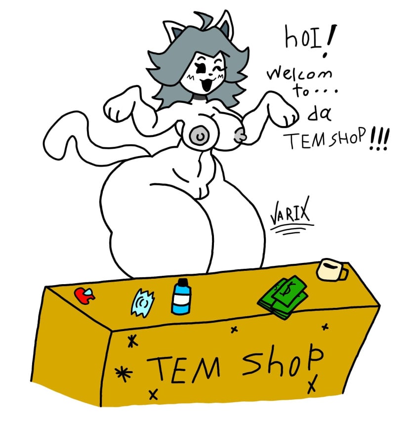 amogus amogus_reference among_us among_us_red ass big_ass big_breasts big_butt breasts edit feline furry hn32165 naked prostitution temmie temmie_(deltarune) temmie_(undertale) undertale undertale_(series) varix