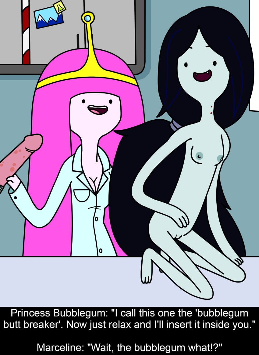 2023 2d 2girls 3_fingers 3_toes accurate_art_style adventure_time areola areolae bare_arms bare_breasts bare_legs bare_midriff bare_shoulders bare_thighs barefoot big_dildo black_hair breast_pocket breasts bubblegum_girl candy_girl canon_couple cartoon_network cleavage coat color colored completely_naked completely_naked_female completely_nude completely_nude_female couple cupboard detailed_background dildo dot_eyes duo duo_female duo_focus english_dialogue english_text erect_nipples fangs female grey_skin hair hair_ornament hair_tie hair_tied hand_on_table headwear hi_res high_resolution highres holding_dildo holding_object huge_dildo humanoid indoors innie_pussy inside j_d_ kneeling kneeling_on_table lab_coat labcoat light-skinned_female light_pink_skin light_skin long_hair marceline marceline_the_vampire_queen multiple_girls naked naked_female nipples nude nude_female open_eyes open_mouth pale-skinned_female pale_skin pink_hair pink_skin ponytail princess_bubblegum pussy science_experiment scientist self_upload sex_toy sharp_teeth shaved_crotch shaved_pussy slim_female slim_girl slim_waist small_breasts smile smiling straight_hair talking talking_to_partner teeth teeth_showing test_subject text text_box tiara tied_hair tiny_breasts tongue tummy uncensored vagina vampire vampire_girl