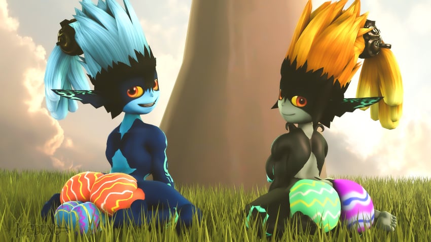 1boy 1girls 3d 3d_model big_ass big_balls big_breasts big_butt big_cock big_dick big_penis easter easter_balls easter_egg female hi_res horny imp imp_midna male midna miduno nintendo sfm shortstack smile smirk source_filmmaker the_legend_of_zelda thick_ass thick_thighs twili twilight_princess