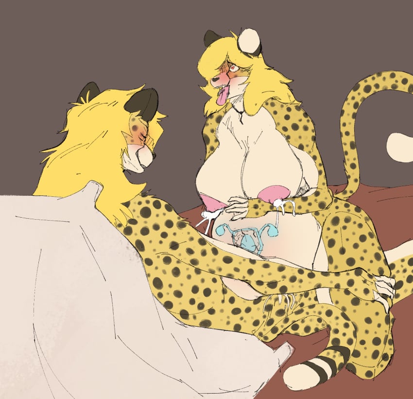 1boy 1girls ahe_gao anthro anthro_on_anthro areolae arion_oropelt belly_inflation big_breasts black_spots blonde_hair breasts brother brother_and_sister cheetah color_sketch context_at_source contraceptive_failure cowgirl_position cum cum_in_pussy cum_inside cum_overflow digital_drawing digital_media_(artwork) drooling feline feline_humanoid female female_anthro female_focus female_on_top female_penetrated femdom furry furry_only heart-shaped_pupils heat imminent_impregnation impregnation inbreeding incest incest_impregnation incest_pregnancy inflation keytran lactation long_hair male/female male_on_bottom male_penetrating malesub milk mind_break oc on_back on_bed orchid_oropelt original pubic_tattoo sibling siblings sister spots spots_(marking) tail twincest twins